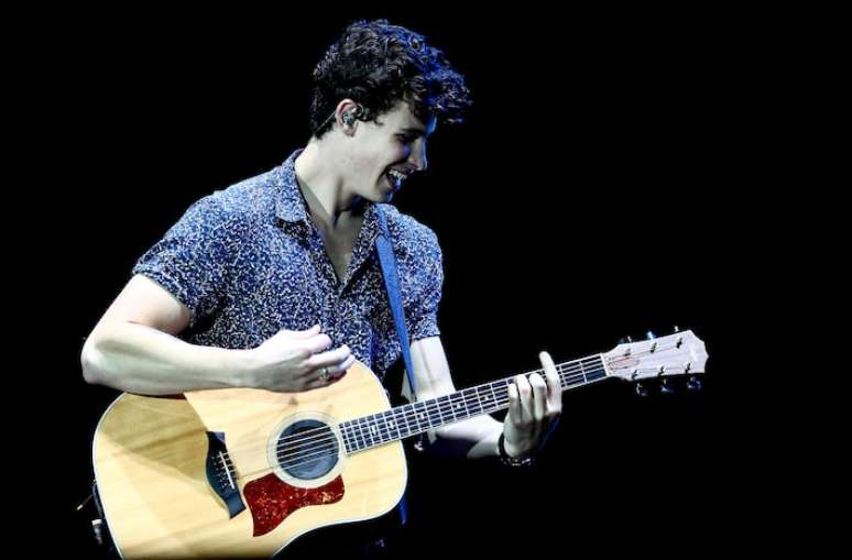 Shawn Mendes durante a sua primeira passagem no Brasil, em 2017, anos antes de seu hiato dos palcos por saúde mental