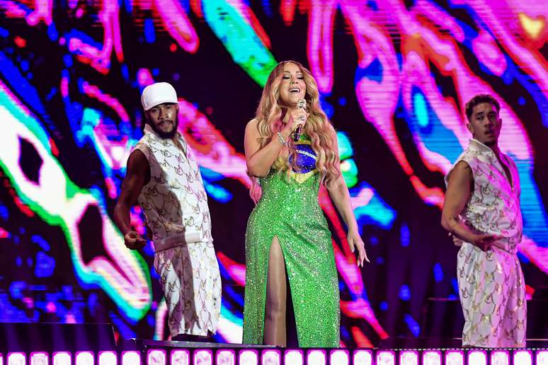 Mariah Carey se apresentou no Rock in Rio neste domingo, 22