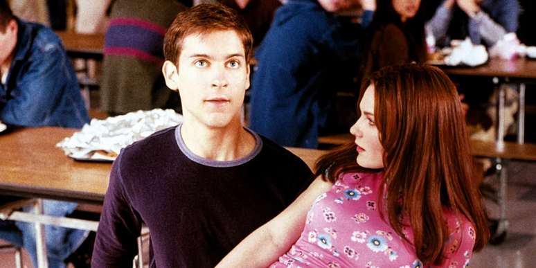 Tobey Maguire e Kirsten Dunst em 'Homem-Aranha' (2002)