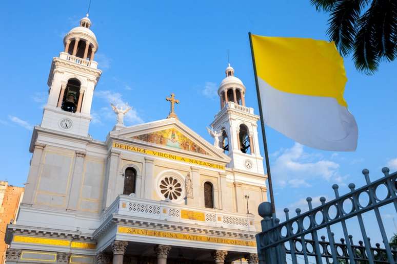 A Basílica Santuário Nossa Senhora de Nazaré é um dos pontos turísticos mais famosos de Belém 