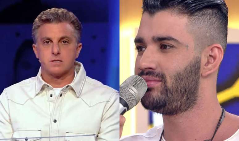 Luciano Huck e Gusttavo Lima; apresentador é alvo de polêmica após pedido de prisão do cantor 