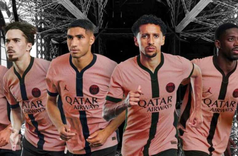 El PSG presenta nuevos uniformes rosa y negro para la temporada 2024/25