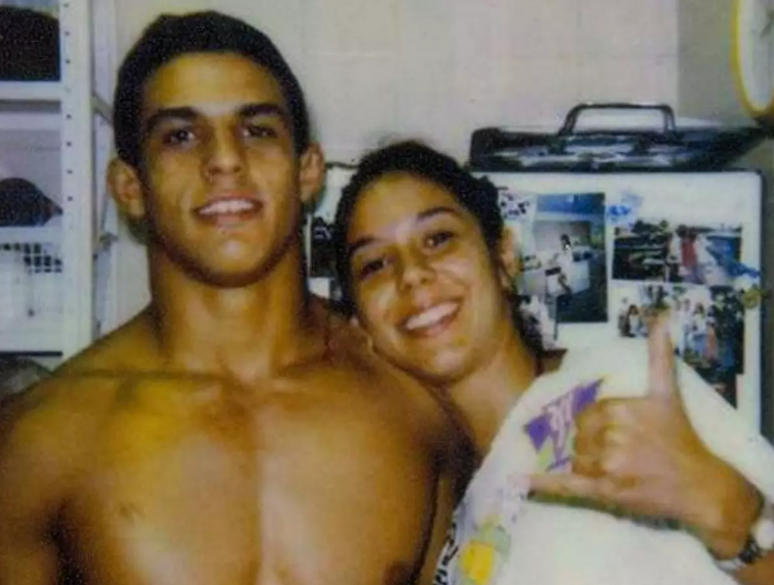 Os irmãos Vitor e Priscila Belfort