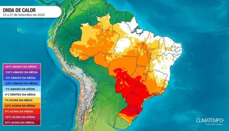 Ao menos 5 capitais devem bater recorde de calor nos próximos dias.