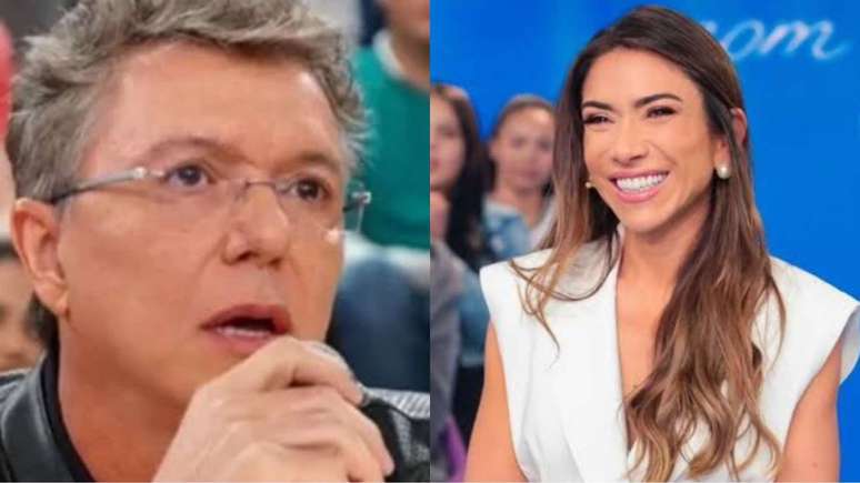 Boninho celebrou conquista de Patícia Abravanel (Imagens: Reprodução - Globo - SBT / Montagem - RD1)