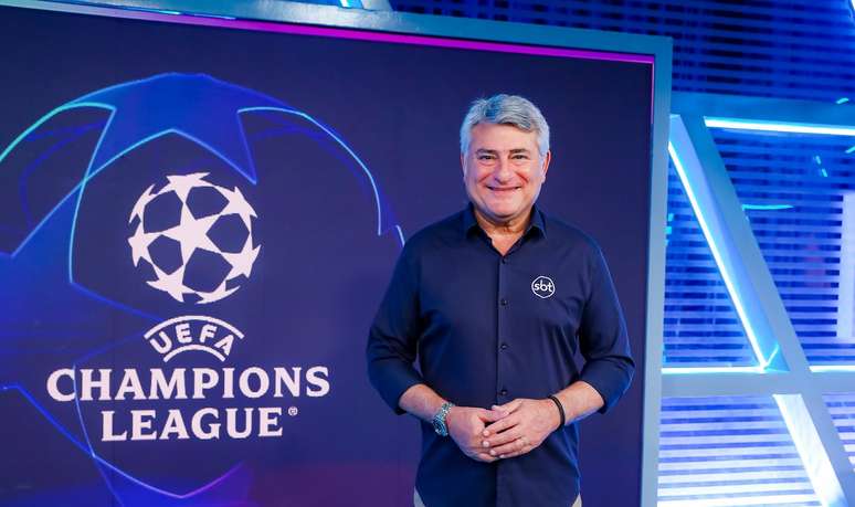 Cleber Machado comanda partidas da Champions League no SBT; emissora define transmissão na segunda rodada 