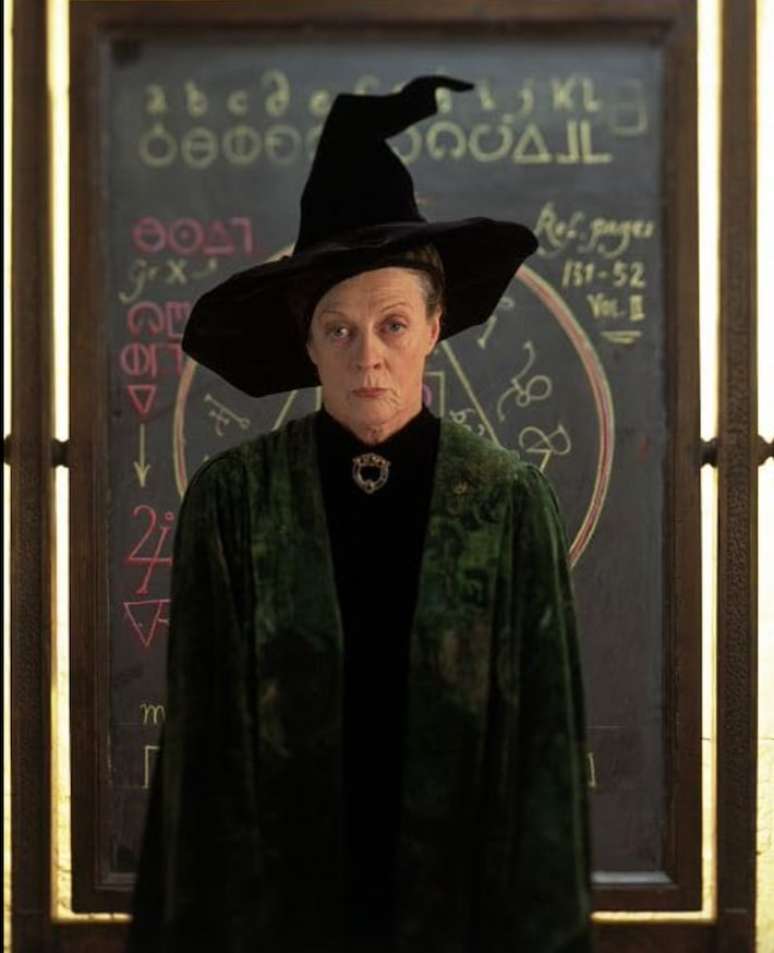 Maggie Smith atuou como a professora Minerva Mcgonagall em 'Harry Potter'.