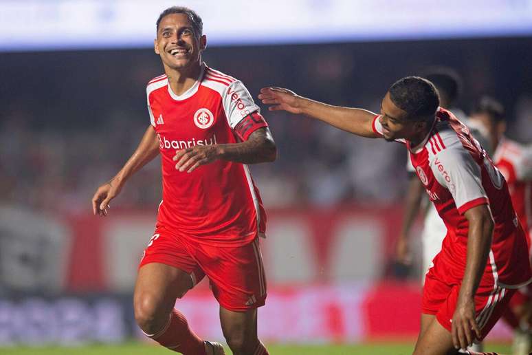 Alan Patrick (Internacional) comemorando seu gol contra o São Paulo, no dia 22.09.2024  