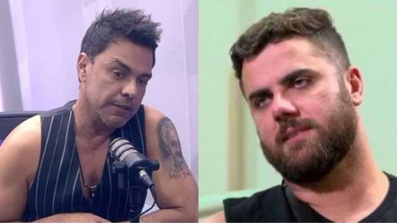 Zezé Di Camargo falou com carinho de Zé Neto (Imagens: Reprodução - YouTube - Globo / Montagem - RD1)