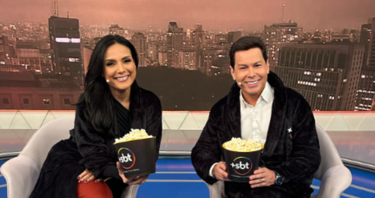 Márcia Dantas e Marcão do Povo trocaram farpas ao vivo durante o “Tá na Hora”, programa vespertino do SBT