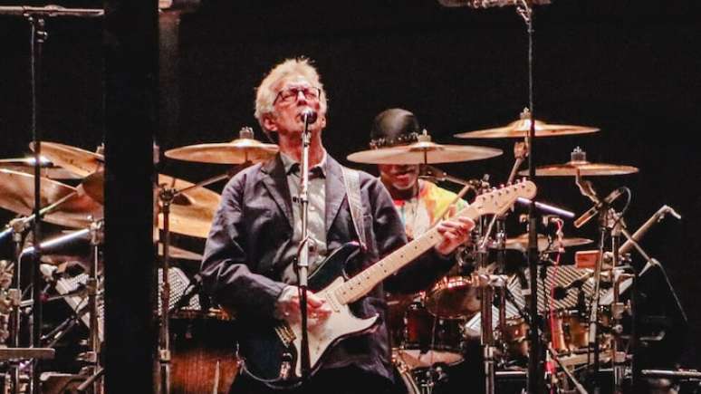 Eric Clapton em show na Ligga Arena, em Curitiba