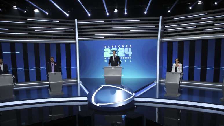 Debate na Record com candidatos das Eleições de 2024 