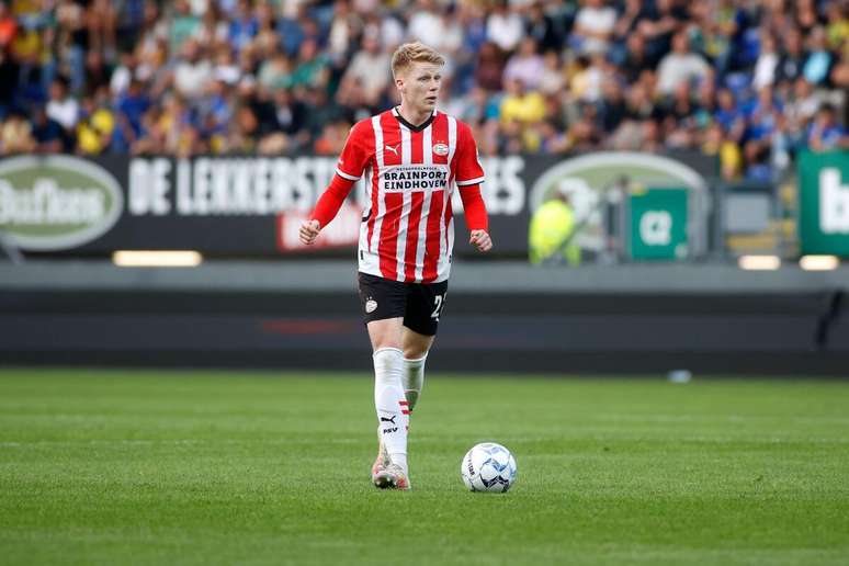 Jerdy Schouten (PSV) durante jogo contra o Fortuna Sittard, no dia 22.09.2024 