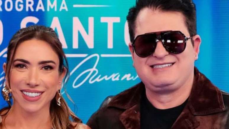 Patricia Abravanel e Marrone no "Programa Silvio Santos"