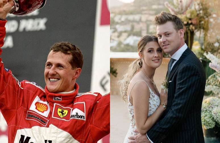 Michael Schumacher foi ao casamento de sua filha