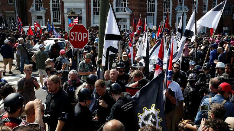 Robert Rundo esteve no protesto em Charlottesville, nos EUA, que chocou o mundo em 2017