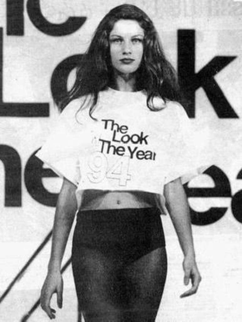 Gisele Bündchen no concurso em 1994 