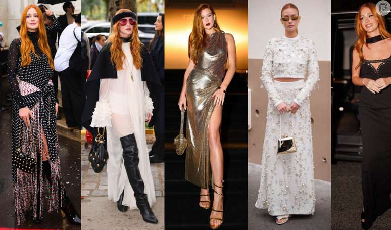 Os looks de Marina Ruy Barbosa na Semana de Moda de Paris 2024.