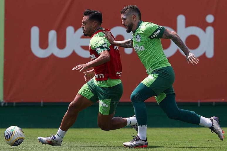 Ze Rafael solía asistir al entrenamiento del Palmeiras este miércoles -