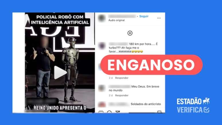 O vídeo mostra um personagem da franquia Star Wars, da Disney.