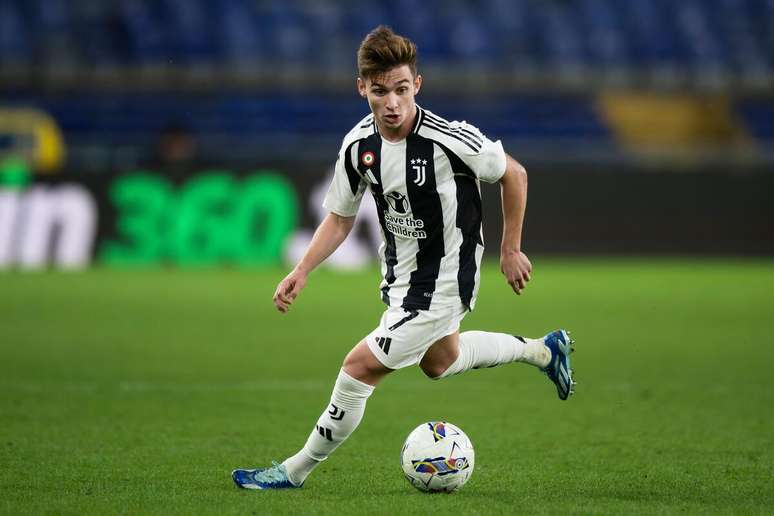 Francisco Conceição (Juventus) durante jogo contra o Genoa CFC, no dia 28.09.2024 