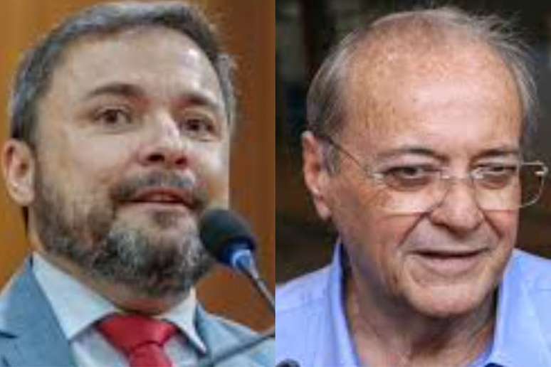 O deputado estadual Fábio Novo (à esquerda) e o ex-prefeito Silvio Mendes (à direita)