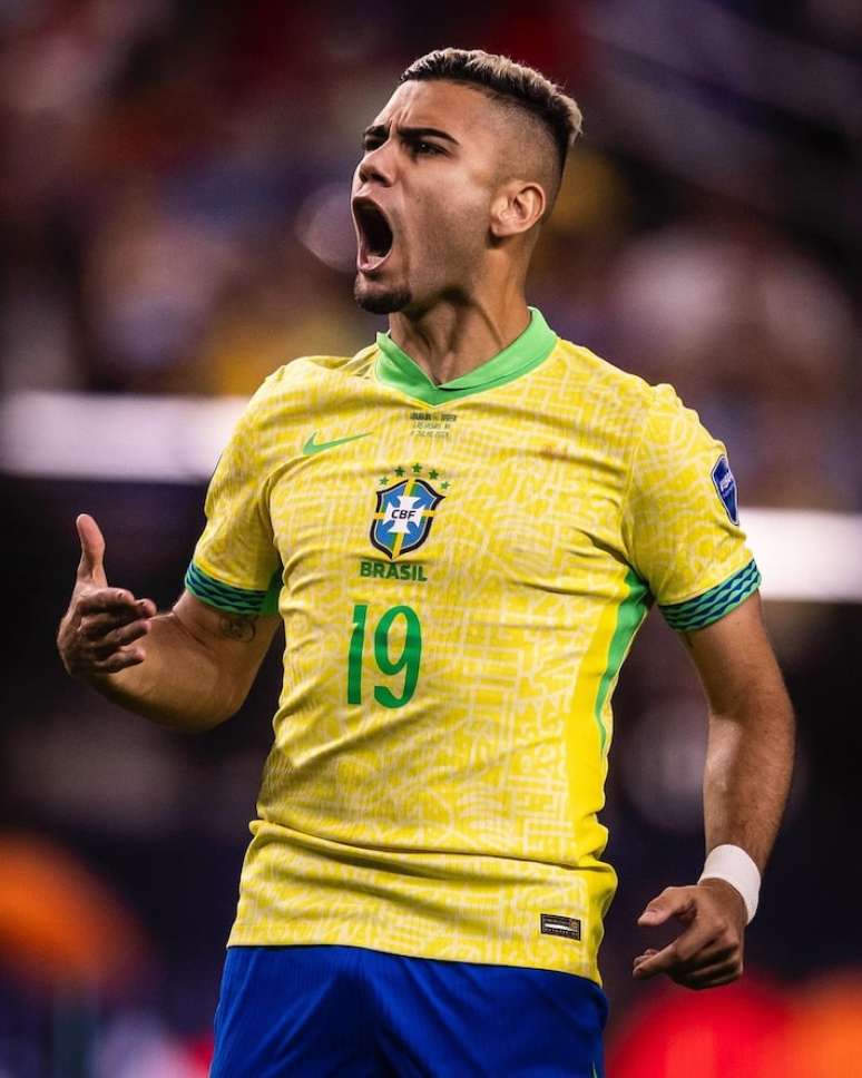 Vinny Jr. foi retirado da Seleção Brasileira e substituído por Andreas Pereira, do Fulham.