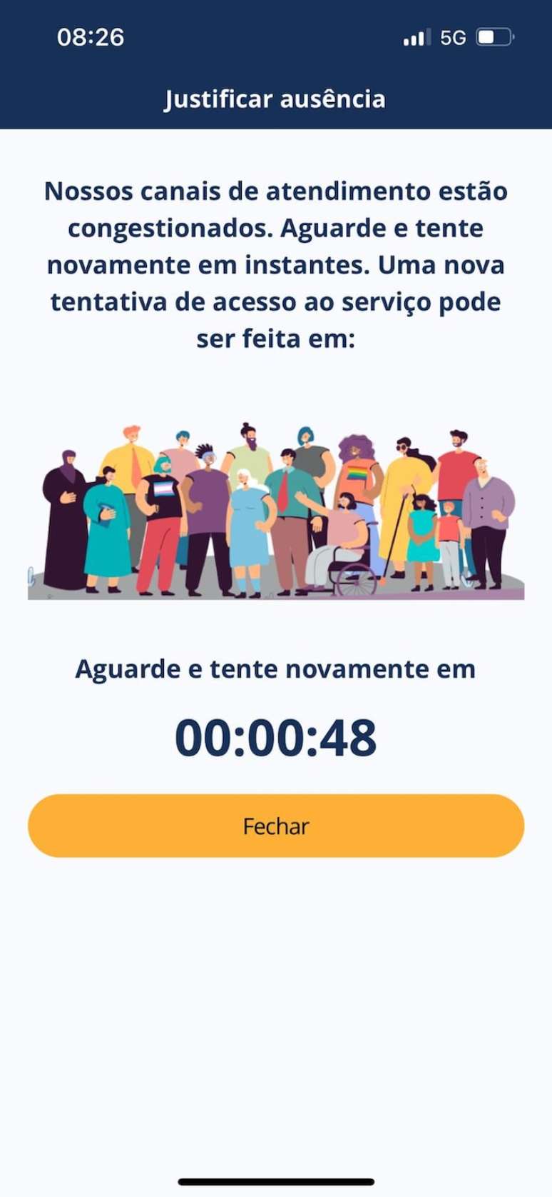 Eleitores relatam instabilidades no acesso ao e-Título. TSE fala em 'fila virtual'.