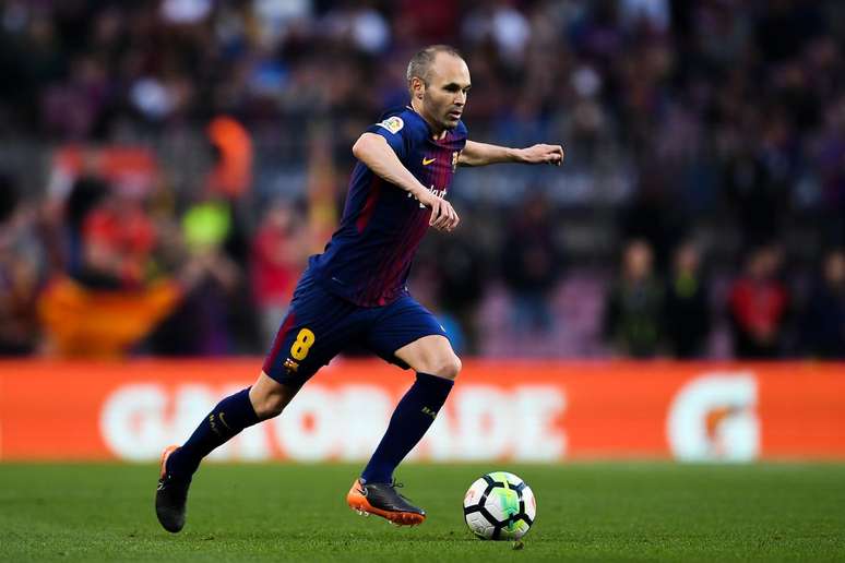 Iniesta pelo Barcelona. 