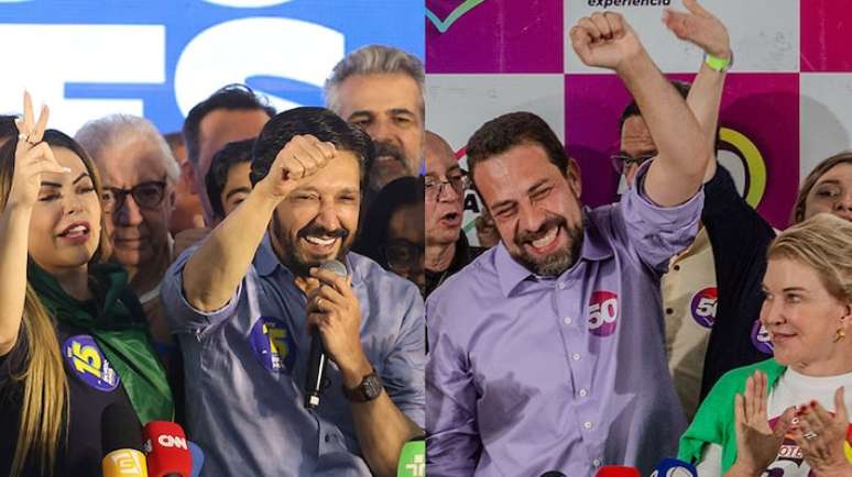 Ricardo Nunes (MDB) e Guilherme Boulos (PSOL)