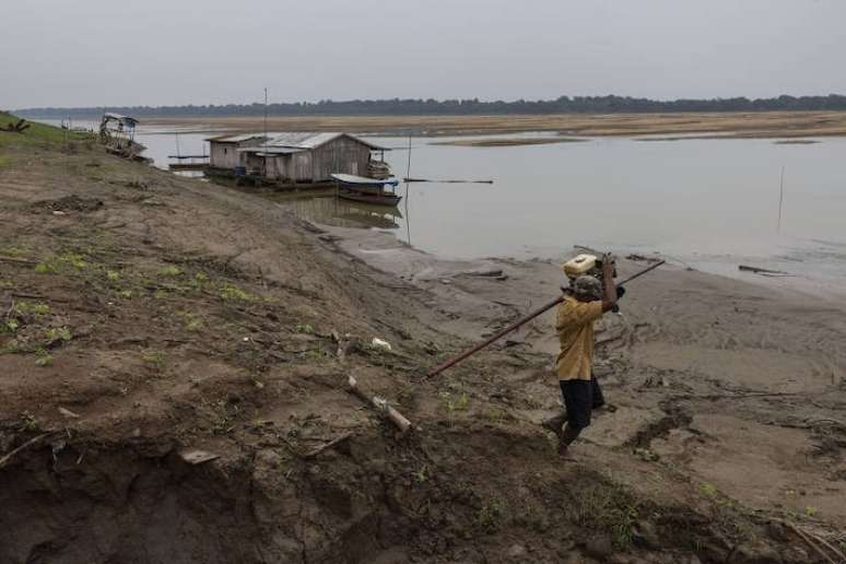 A Bacia do Rio Amazonas enfrenta cenário de grande seca em 2024