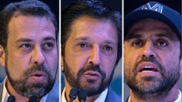 Guilherme Boulos, Ricardo Nunes, Pablo Marçal e Tabata Amaral, candidatos em São Paulo