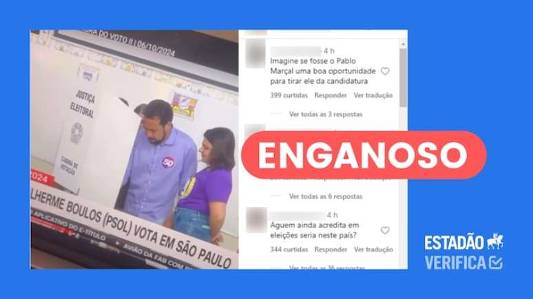 Captura de tela da postagem verificada