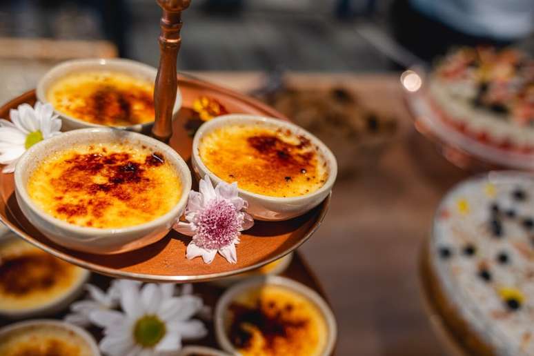 Creme brulée de limão-siciliano 