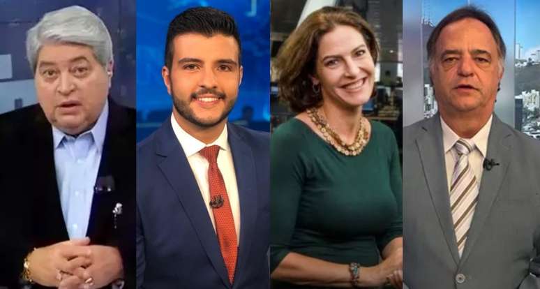 José Luiz Datena, Matheus Ribeiro, Cristina Graeml e Mauro Tramonte: popularidade na TV foi testada nas urnas