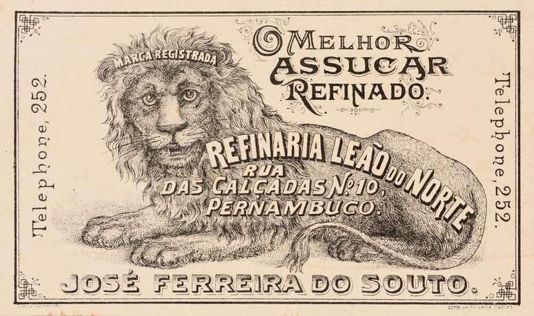 Registro de 1904. Primeira marca com “leão do Norte” encontrada pela pesquisadora na Junta Comercial de Pernambuco.