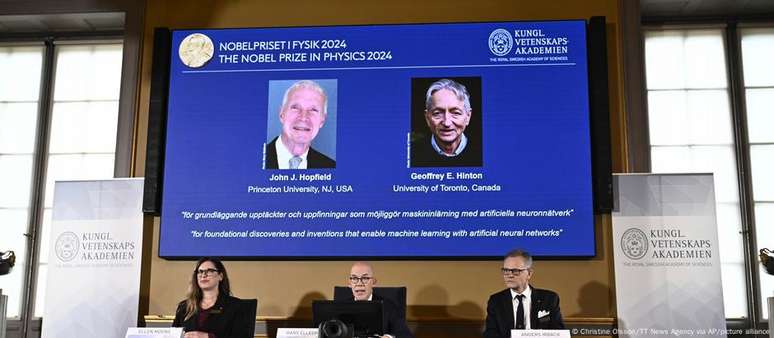 John Hopfield e Geoffrey Hinton são Prêmio Nobel de Física de 2024