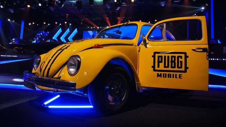 Fusca personalizado do PUBG Mobile estará no estande para celebrar a colaboração entre o título e a Volkswagen