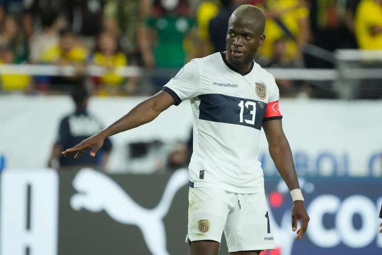 Enner Valencia (Equador) durante jogo contra o México, no dia 30.06.2024 