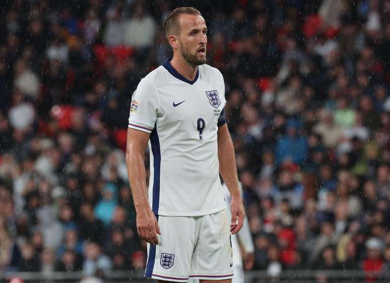 Harry Kane (Inglaterra) durante jogo contra a Finlândia, no dia 10.09.2024 