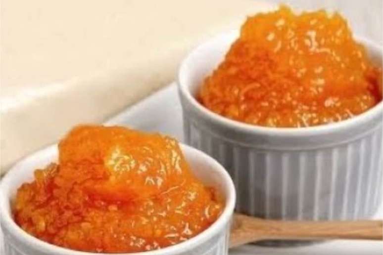 Imagem mostra doce de ab&oacute;bora.