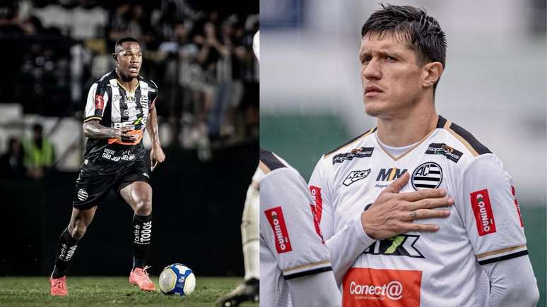 Diego Fuma&ccedil;a e Victor Sallinas, respectivamente, no Athletic (Fotos: Ot&aacute;vio Silva/Arquivo pessoal)