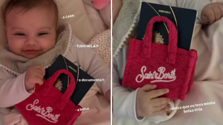 Com apenas 3 meses, filha caçula de Neymar ganha o primeiro passaporte