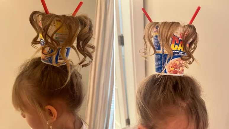  Na quarta-feira, 9, a apresentadora Eliana compartilhou alguns cliques do cabelo da filha Manu. 