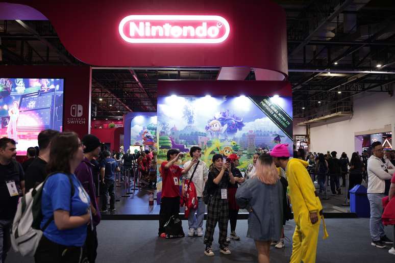 Estande da Nintendo na BGS