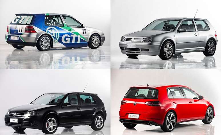 Golf GTI Competi&ccedil;&atilde;o, Golf VR6, Golg GTI MK4,5 e Golf GTI MK7,5: exemplares da Garagem VW