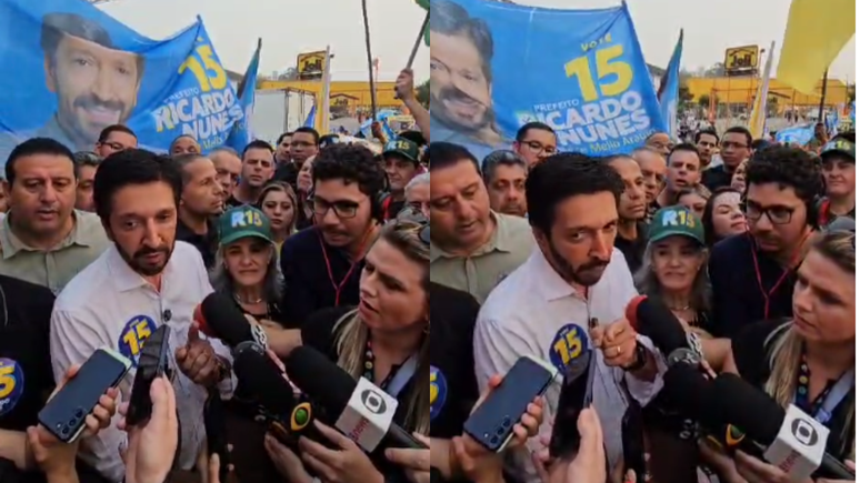 Ricardo Nunes rebate rep&oacute;rter que perguntou sobre cotas publicit&aacute;rias