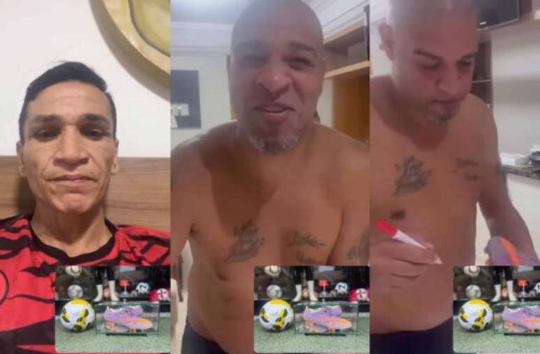 Bolha no pé esquerdo de Adriano, que o tirou de jogo decisivo pelo Flamengo –