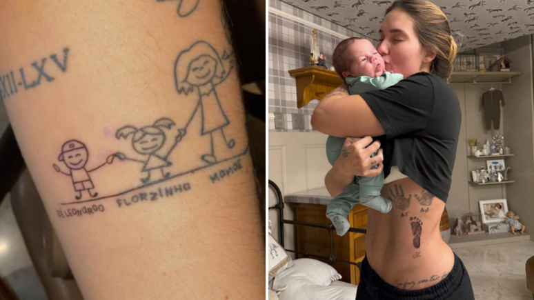 Virgina faz tatuagem em homenagem a José Leonardo; veja