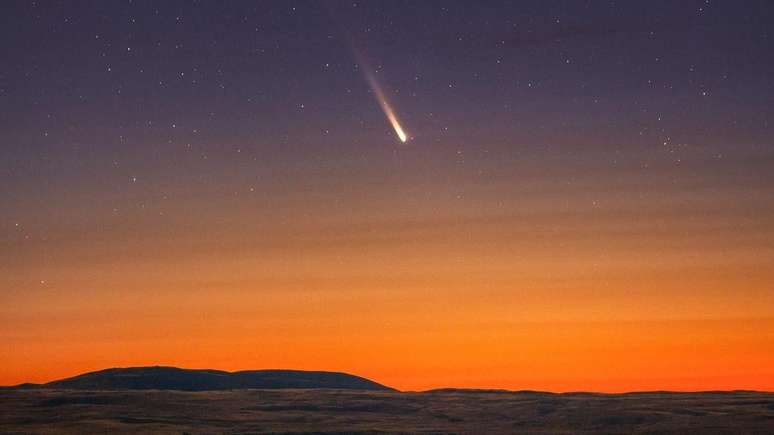 O cometa Tsuchinshan-ATLAS visto da Nova Zelândia